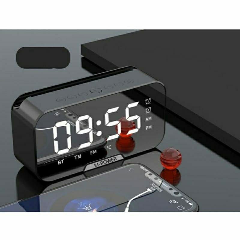 Jual speaker bluetooth jam digital alarm stand Shopee Indonesia