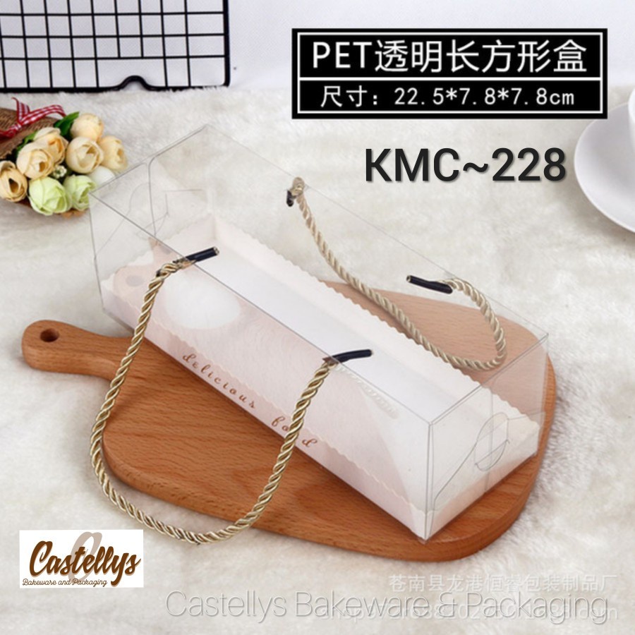 

KMC228 10 pcs Kotak Mika Roll cake Brownis Poundcake Bolu