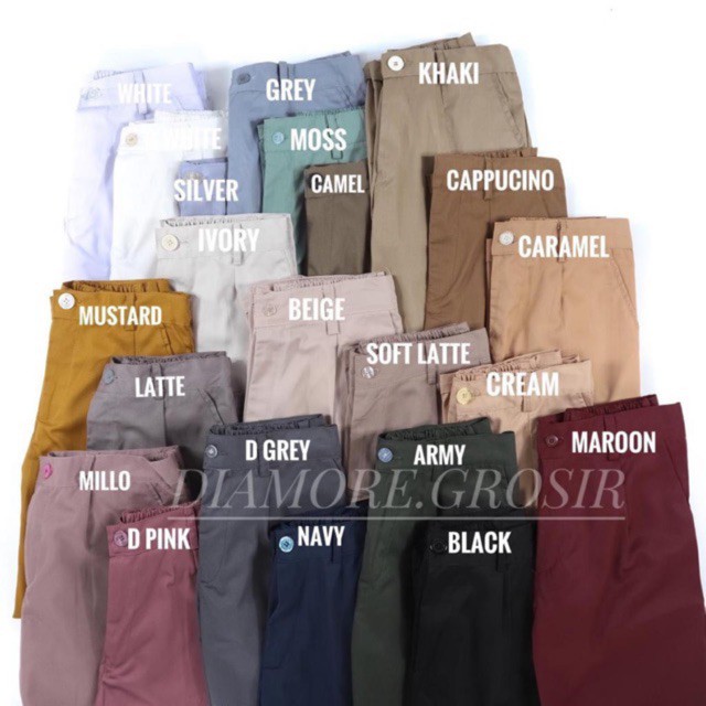 BAGGY PANTS AMERICAN DRILL  /  CELANA WANITA