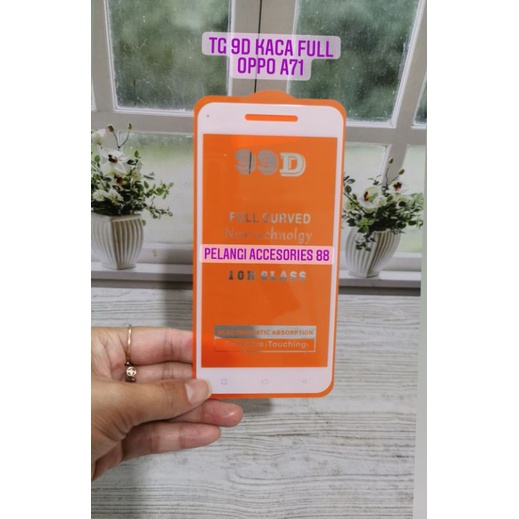 TEMPERED GLASS OPPO A71 ANTIGORES FULL LEM FULL COVER 9D ANTI GORES KACA