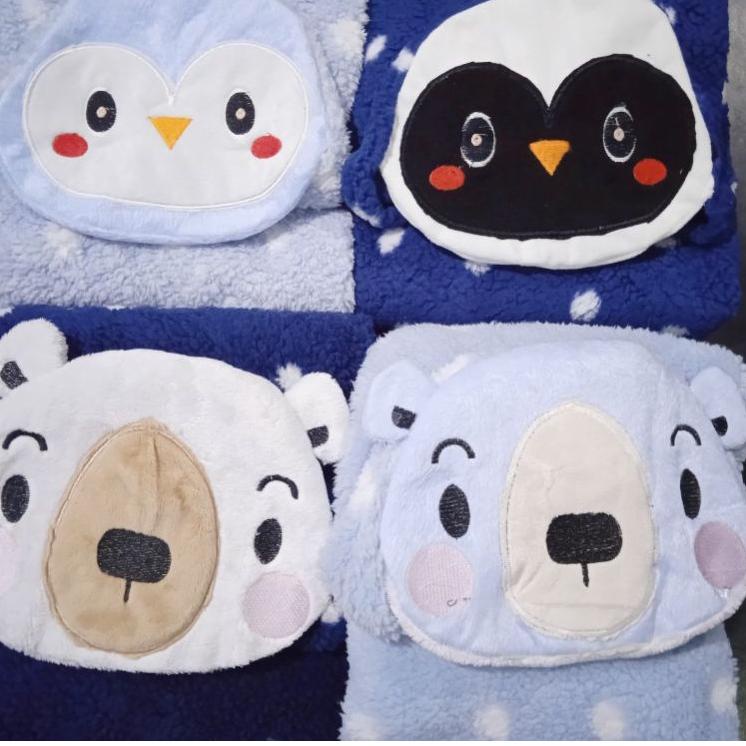 Get Discount BOBOKO Selimut Bayi Bulu Premium Bear and Penguin 78x71 SLMT2