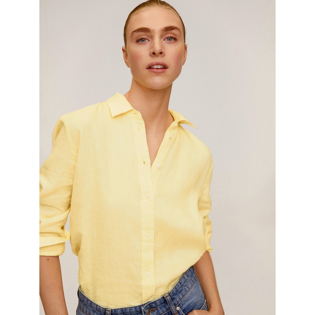 Kemeja Wanita Hitam Atasan Lengan Panjang Kekinian Black Blouse Woman-6