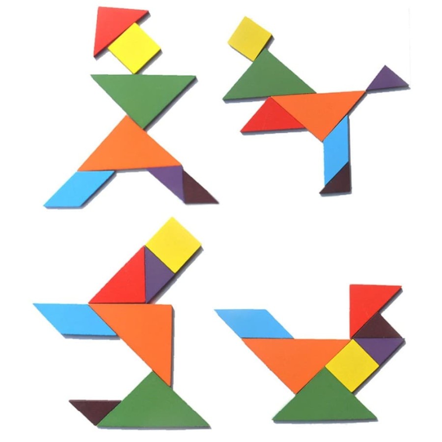 Wooden Tangram Puzzle (7pcs)