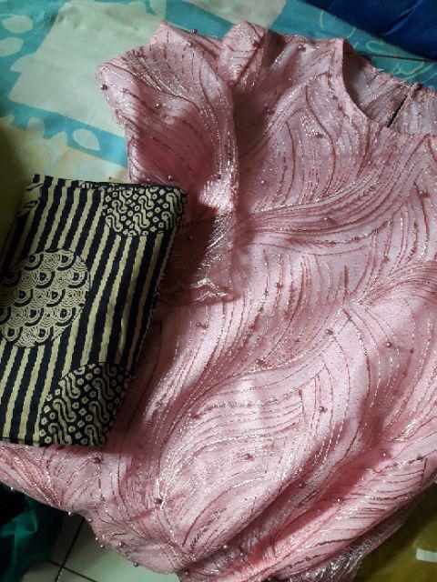 Zola_batik Batik Couple Kebaya Brokat Shofia Couple Lengan Panjang