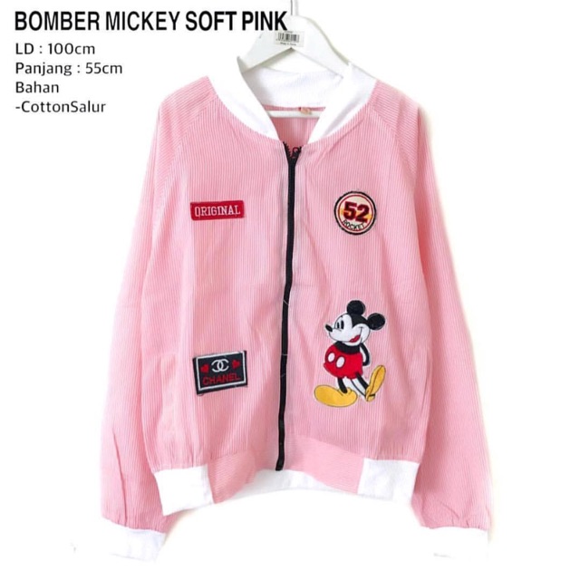 BOMBER MICKEY SOFTPINK