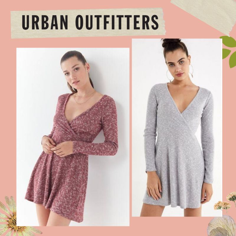 URBAN OUTFITTERS | UO Caroline Wrap Knit Dress | DCA