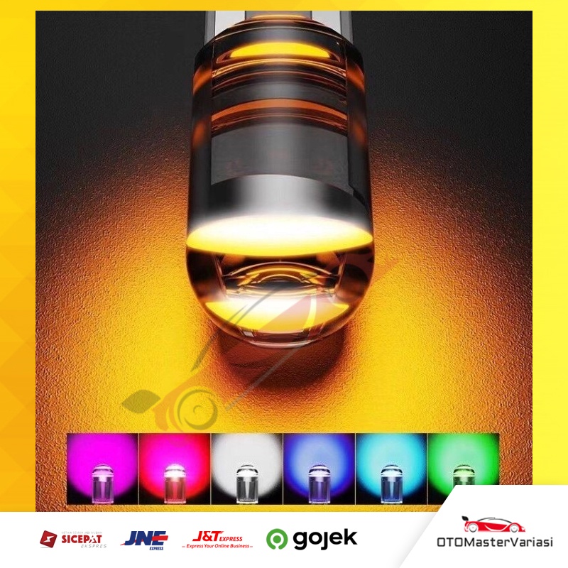 Lampu Led T10 Senja Mundur Kabin Motor Mobil Super Terang 12V Full Resin Kaca