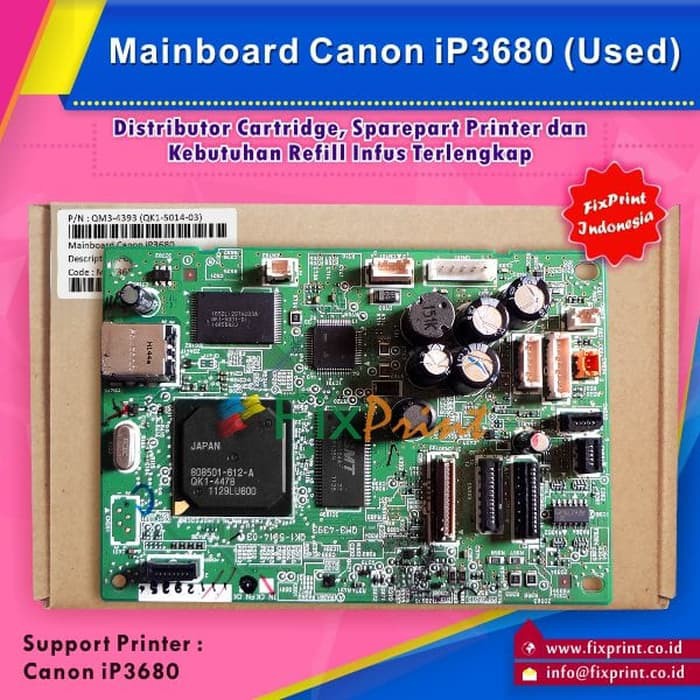 Board Canon ip3680- Mainboard ip3680 Used FPJNew3257
