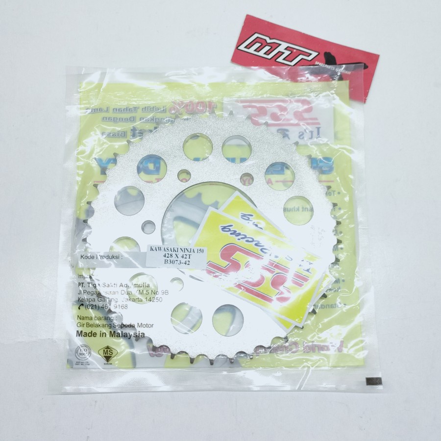 GEAR BELAKANG SSS 428 X 42T KAWASAKI NINJA 150