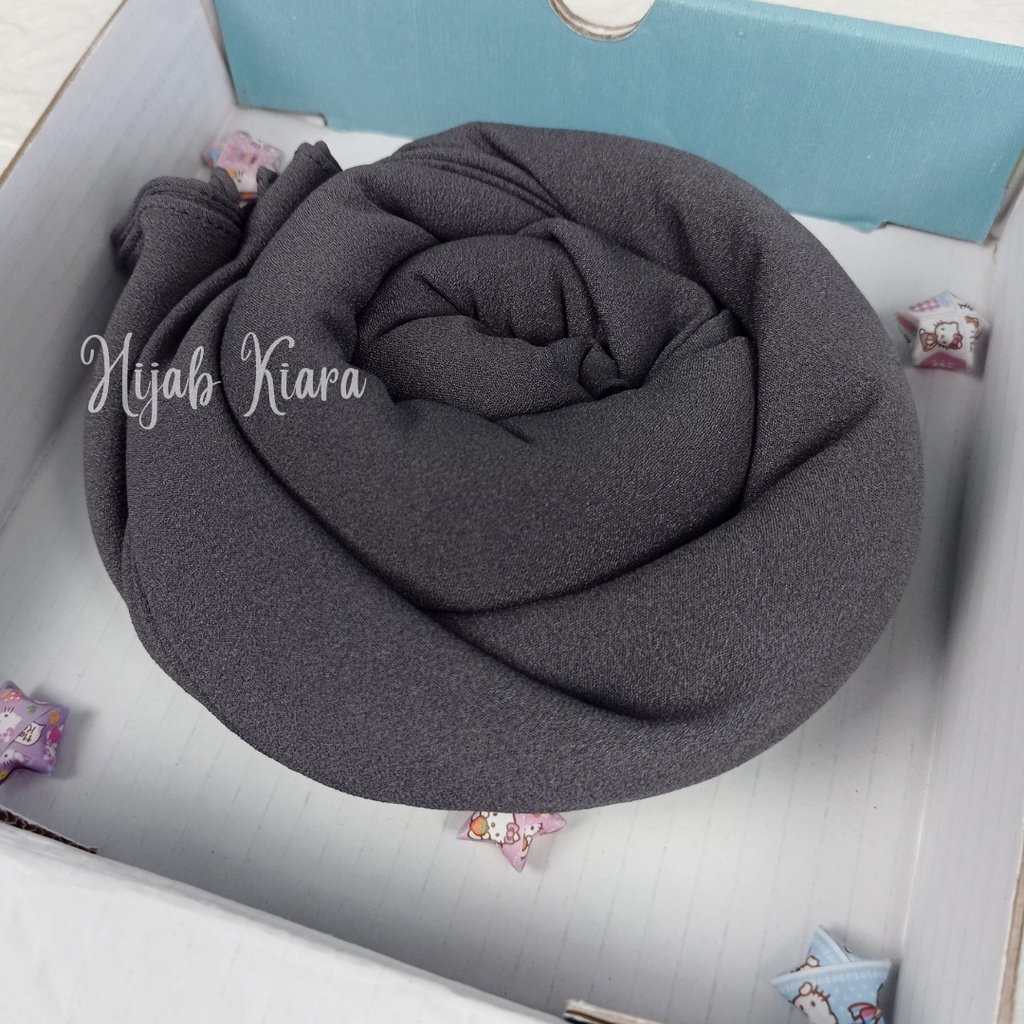 Pashmina Jumbo | Pashmina Syari | Pasmina Jumbo Syari 200x100 | Pashmina Diamond-Abu Tua