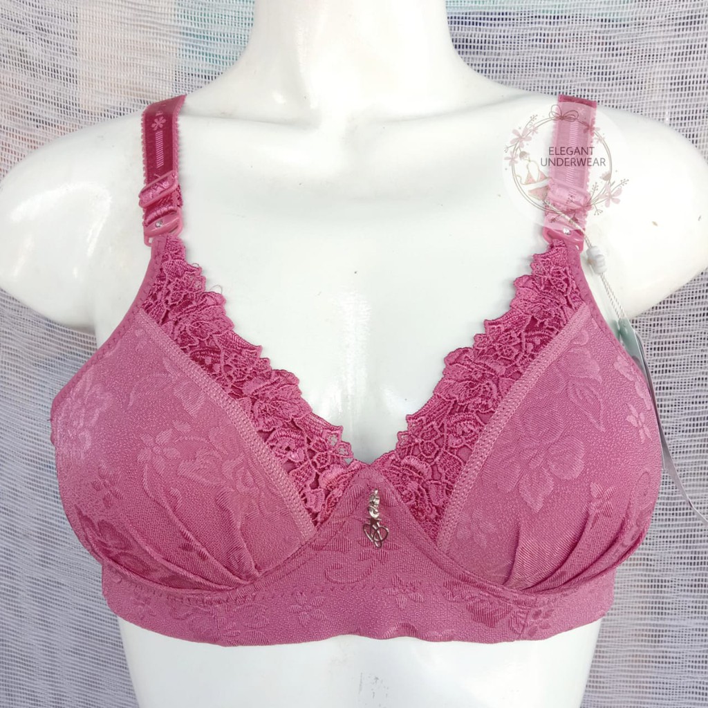 BH TANPA KAWAT RENDA UK 36-42 BRA WANITA BRUKAT PIAOLI 88888