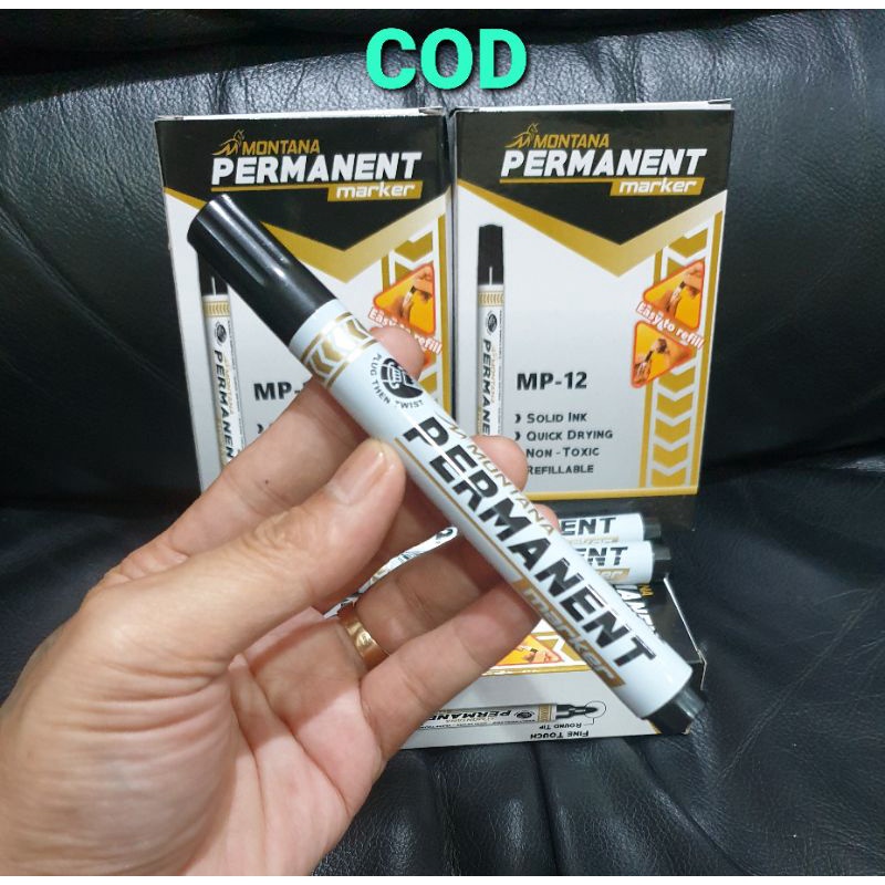 

SPIDOL HITAM PERMANEN MONTANA MP12 BISA ISI ULANG