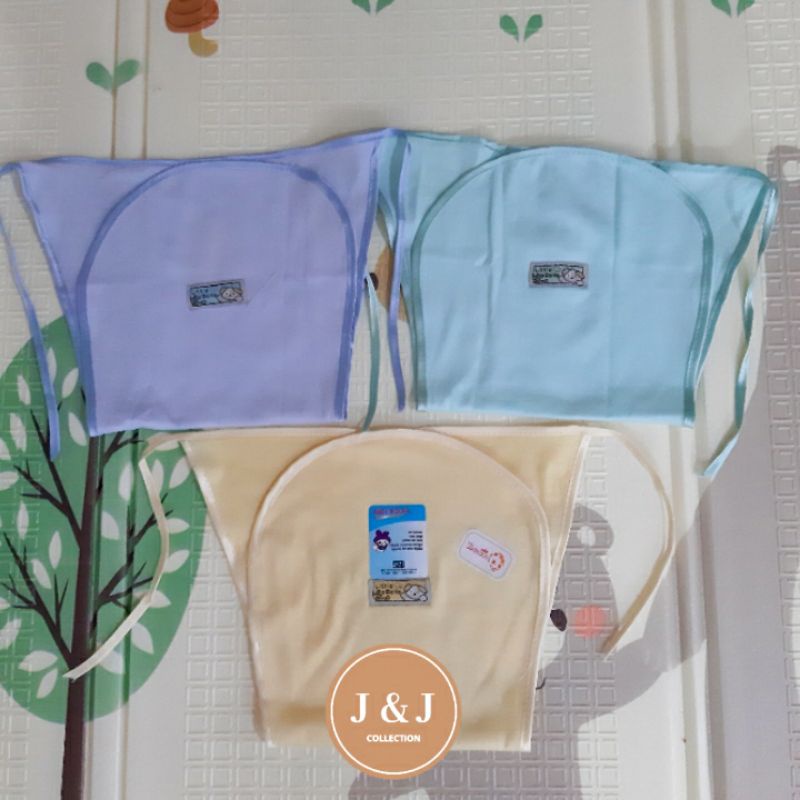 3 pcs Popok Bayi tali kain Polos Warna Baby mocha