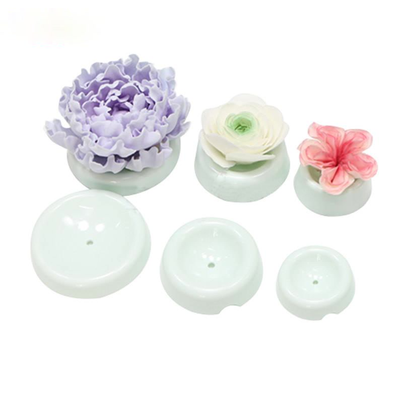 6pcs / set Cetakan Fondant Bentuk Bunga Bahan Plastik Untuk Dekorasi Kue