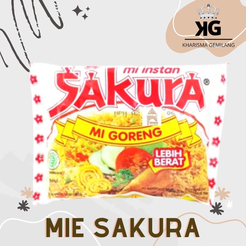 

MIE SAKURA - SAKURA MIE GORENG 60g (1 PCS) Mie Instan gurih murah berkualitas sedap indomie