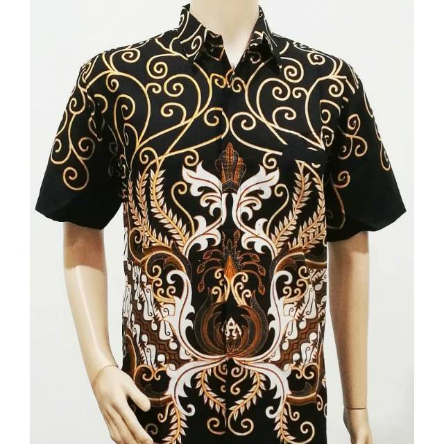 Kemeja Batik Big Size 4L-5L Hem Pria Jumbo Atasan Baju Batik Pria Ukuran Besar DHL