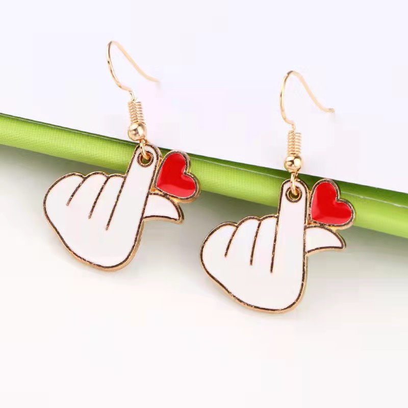 Anting Hook Wanita Kekenian - Anting Wanita Saranghae Korean Style Fashion Import