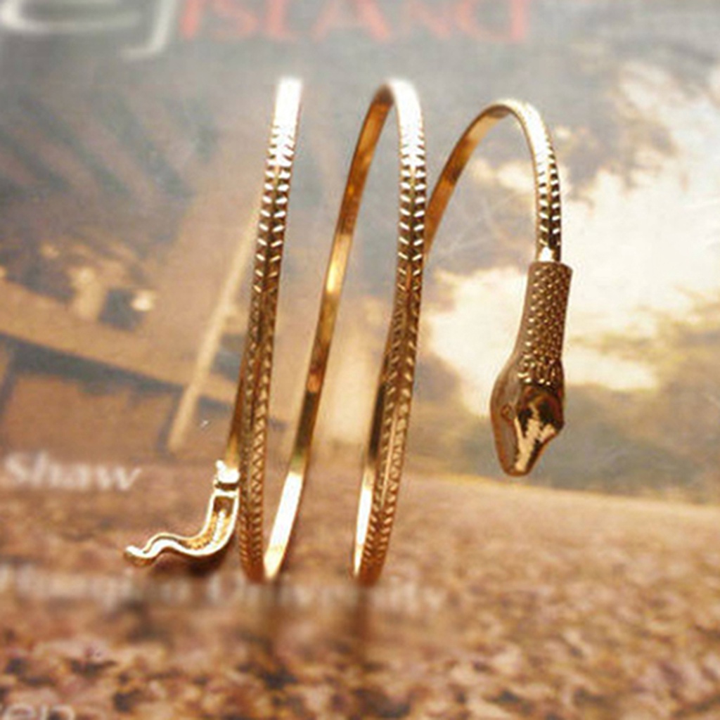 Hu Hu Hu Hu Hu Alat Bantu Pasang Kacamata♡ Gelang Lengan Spiral Bentuk Ular Untuk Wanita