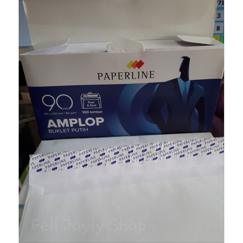 Amplop putih polos 90 Paperline 110mm x 230mm ( PAK )