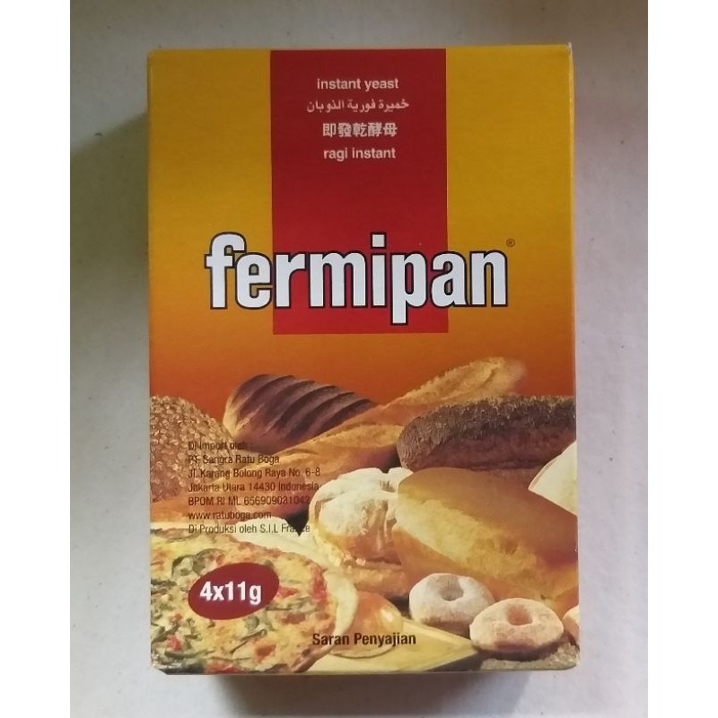 

fermipan / ragi instan 11gr / pengembang roti sachet