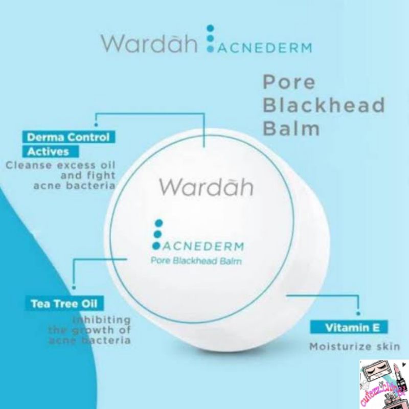 ☃Cutezz_Ching1☃Wardah Acnederm Pore Blackhead Balm 20g