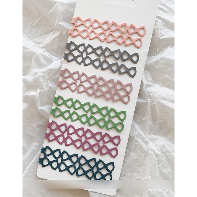 LRC Jepit Rambut Fashion Number 1 12-piece Short Hairpin F4310X