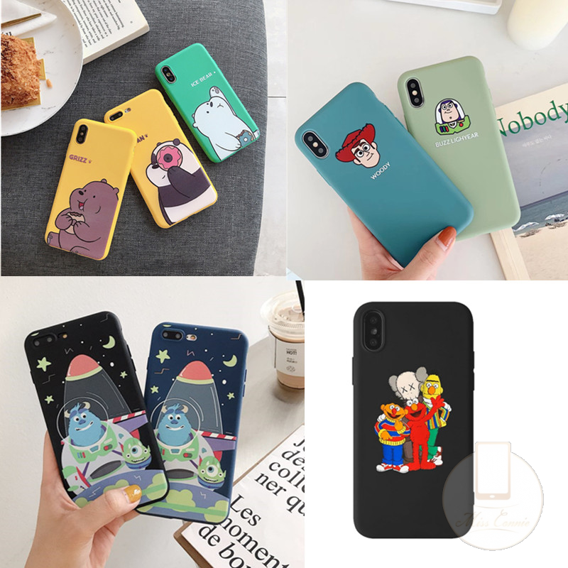 Casing Silikon Xiaomi Redmi Note 9 8 5 7 Pro 5A Prime Redmi 9 7 9A 4A 5A 6A S2 8 7 4X MiA1 MiA2 Motif Kartun