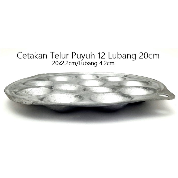 Cetakan Terlur Puyuh 12L Aluminium 20cm