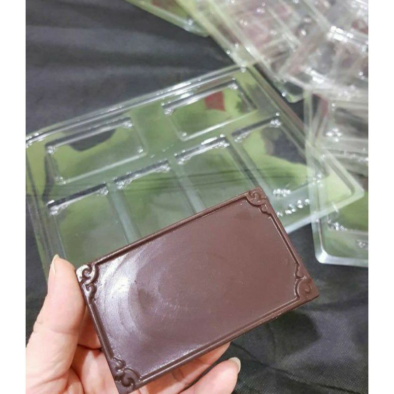 cetakan coklat mika frame/bingkai nama/papan nama