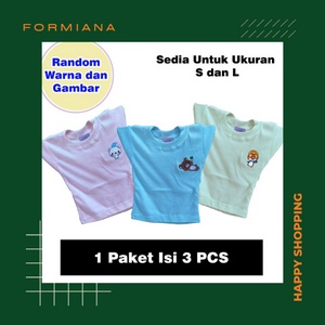 FM - Kaos Dalam Anak Perempuan Ukuran S - isi 3 pcs Warna Random /pakaian anak/