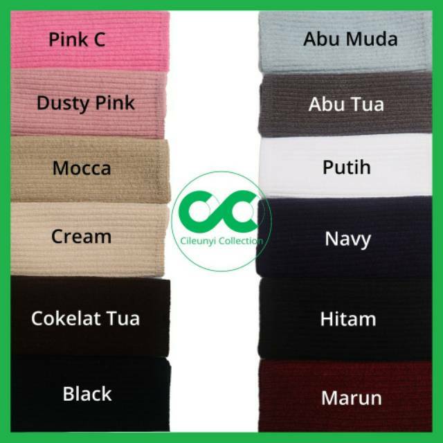 Bandana Annisa Polos / An-Nisa / Ciput Anisa Super Premium / Ciput Rajut Salur Inner Hijab