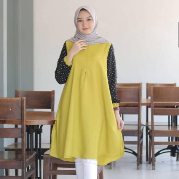 Super Promo.. Atasan Tunik Dewasa Terbaru2021 Brisia tunik"SNnabillah" NPE
