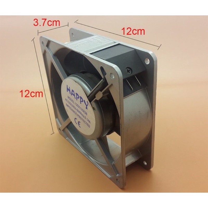 WINNER / HAPPY Kipas AC 220V 12x12cm Cooling Exhaust FAN 220 Volt 12 cm