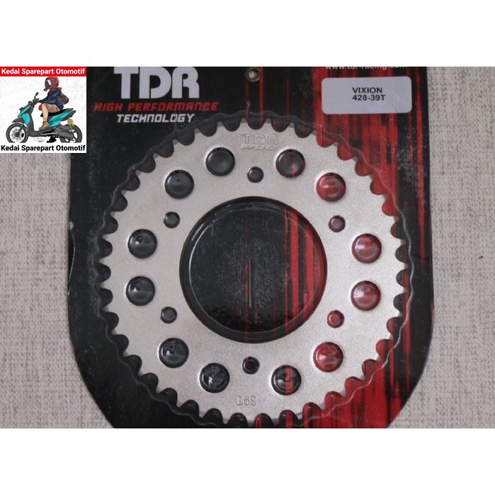 Gear Belakang Sprocket TDR Scorpio Vixion R15 Xabre 428