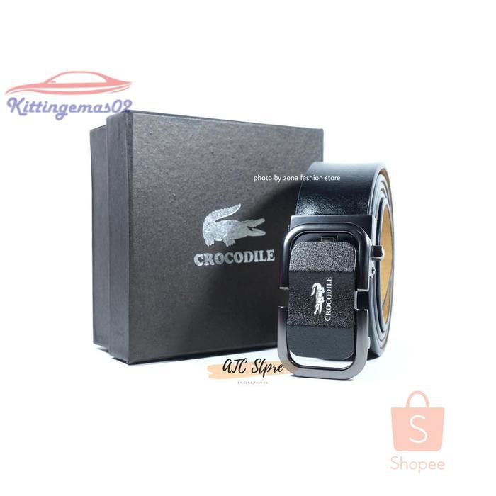 IKAT PINGGANG PRIA GESPER SABUK KTG2I1492 KULIT ASLI GERPER KANTORAN