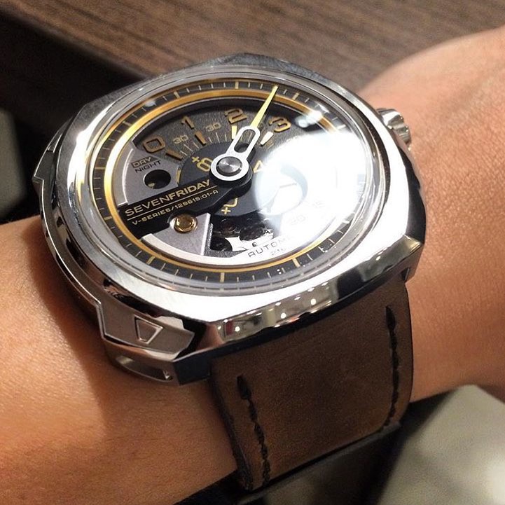 Best Seller For Sevenfriday S3/01 S3/02 V1/01 Carbon Edition V2/01 V3/01 Gunny Straps Chest Nut 26mm