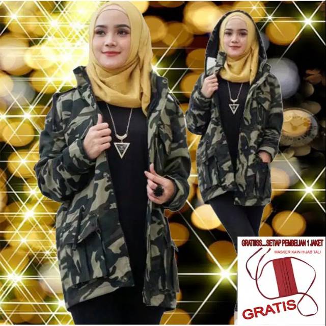 Jaket Wanita Army / Loreng
