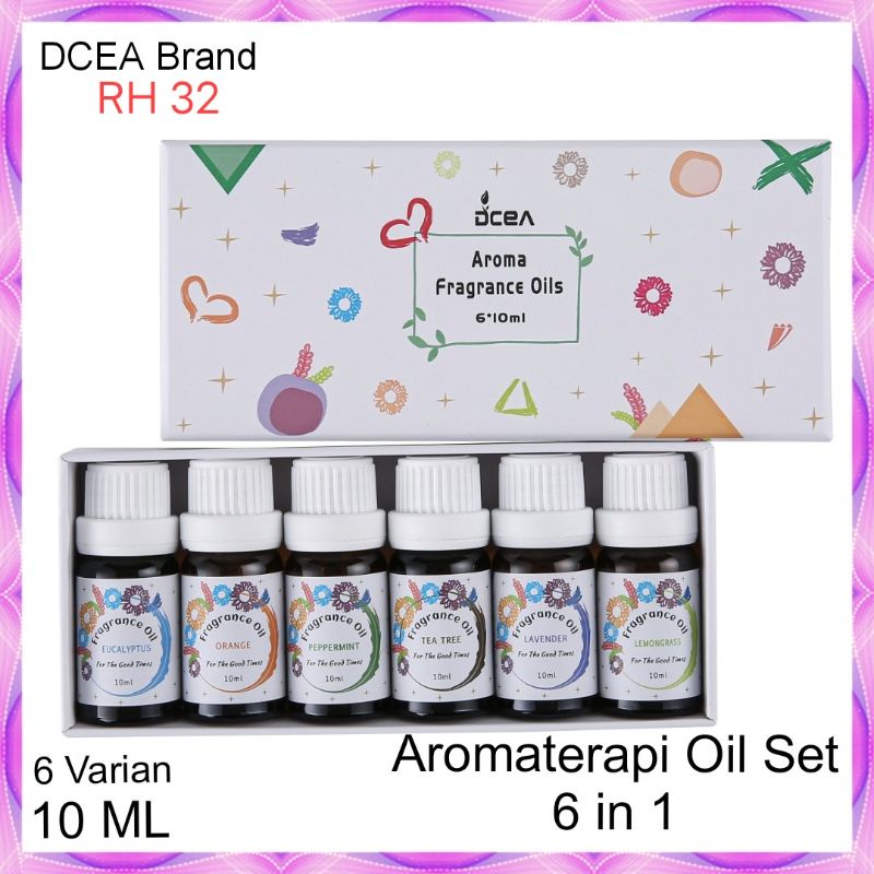 PURE ESSENTIAL OIL HARGA SET 6 BOTOL PENGHARUM RUANG FRAGRANCE OIL AROMATHERAPY OIL MINYAK AROMATERAPI AROMA PEWANGI