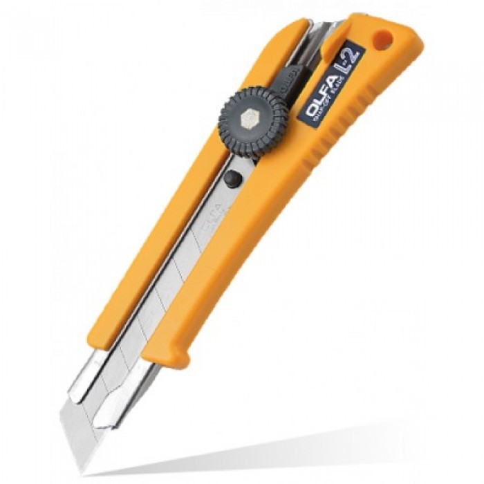 

RB Olfa L2 Pisau Cutter 18mm L-2 Classic Heavy-Duty Utility Knife with Rubber Inset 18 mm