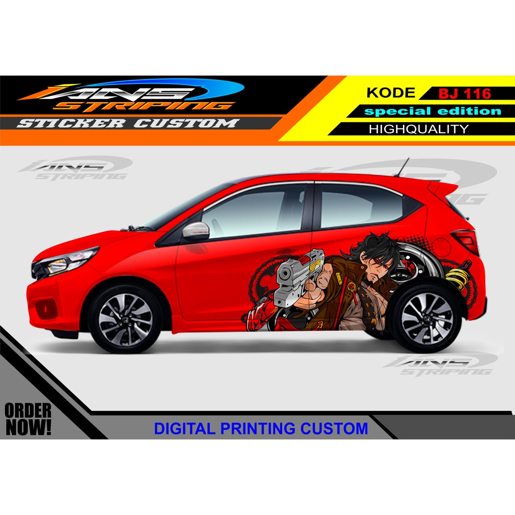 STICKER SAMPING HONDA BRIO / PROMO STIKER MOBIL AGYA AYLA / STICKER HONDA JAZZ / STICKER DECAL MOBIL