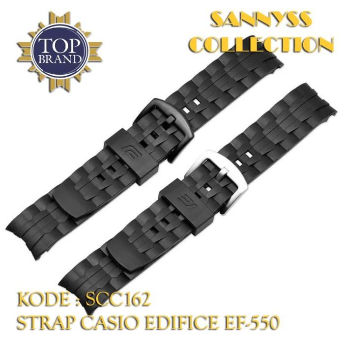 STRAP TALI JAM CASIO EDIFICE EF-550 - EF 550 - EF550 HITAM ORIGINAL OE
