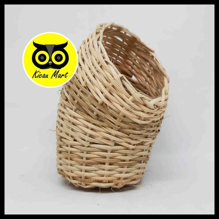 Ready Stock Serat Gowok Sarang Susuh Tempat Bertelur Burung Lovebird Kenari Parkit