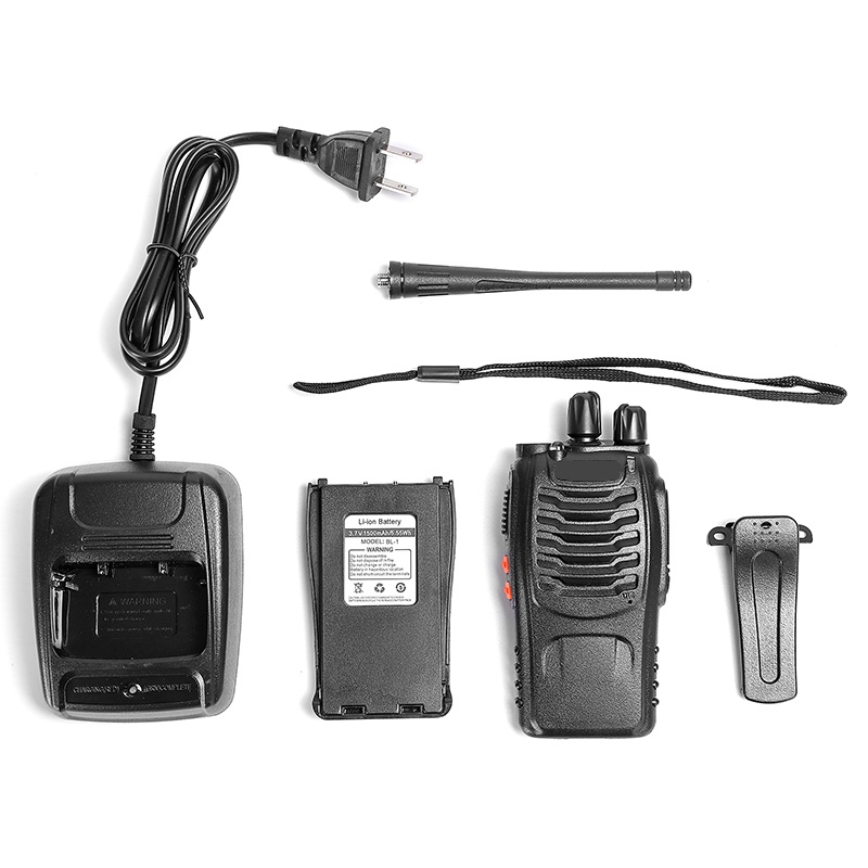 HT Walkie Talkie handy Talky RADIO MERODITH 888S UHF TwoWay contains 2 units