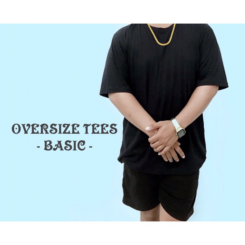 [Oversize] KAOS DISTRO OVERSIZE POLOS HITAM