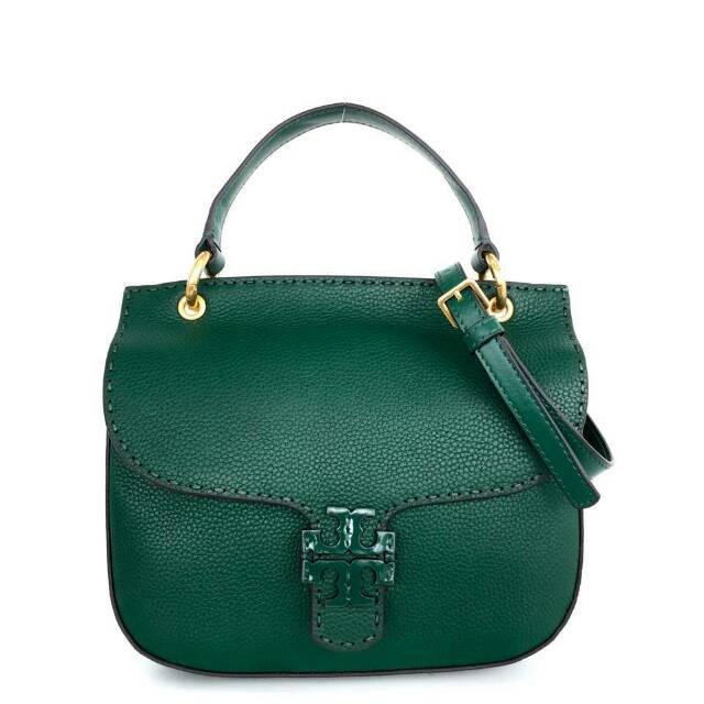 Tory Burch McGraw Leather Satchel Bag kulit tas ori original authentic