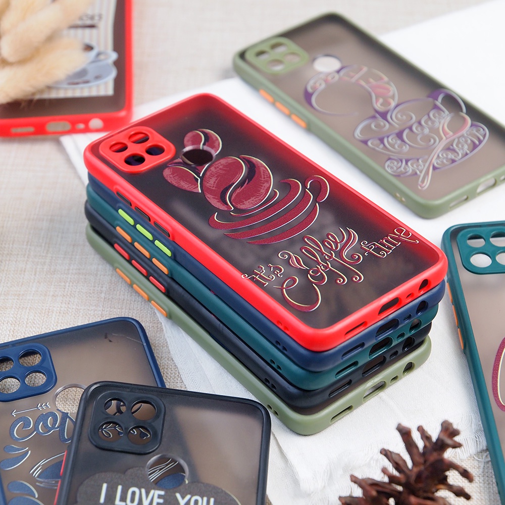 CASE CHOICE COFFE OPPO A15 A16 A3S A54 A7 A74 5G A9 2020 F11 PRO F1S F5 F7 RENO 4F RENO 5 CASE RUBBER COFFE