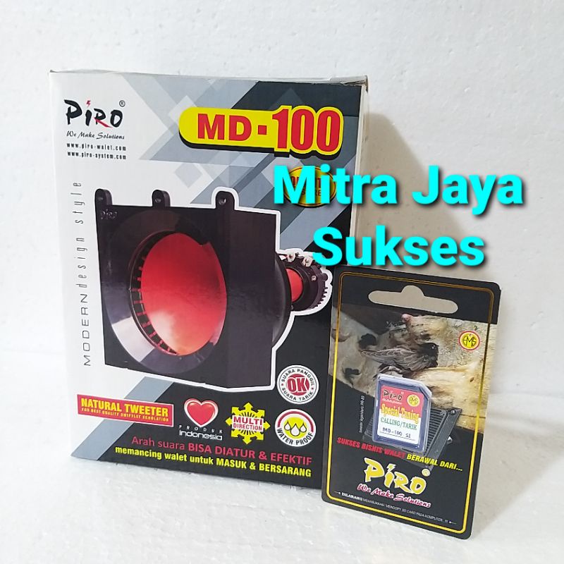 PAKET Tweeter Panggil Putar Piro MD 100 + Suara Panggil Piro MD 100