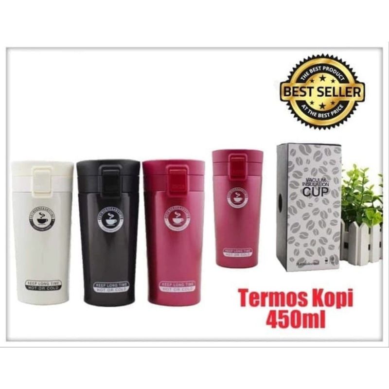 TERMOS KOPI / VACUUM TUMBLER GELAS MUG COFFEE PANAS DINGIN CFD26