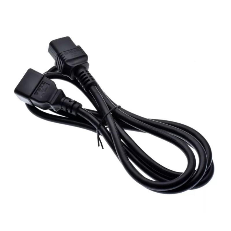extension kabel sambungan power cord c19 c20 server UPS 16A 20A stabilizer male female ekstensi kone