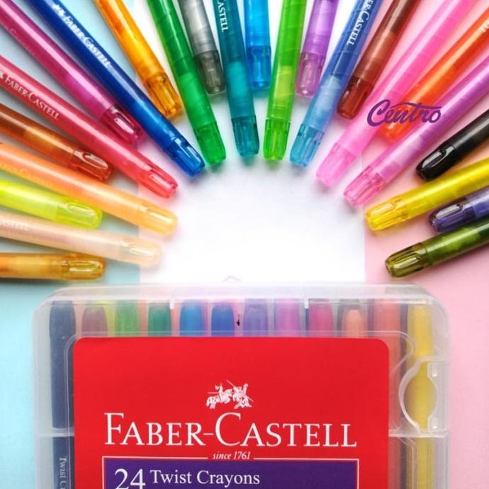 

gunturputra39 Faber Castell Twist Crayon Krayon Putar 24 Warna TERLARIS TERPERCAYA ORIGINAL